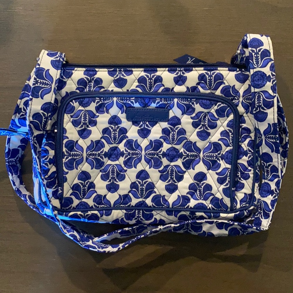 NWOT Vera Bradley Little Hipster: Cobalt Tile